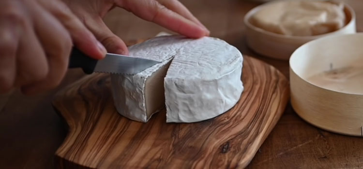 Person Slicing Vegan Cheese