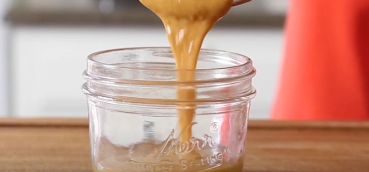 Pouring Peanut Butter Sauce