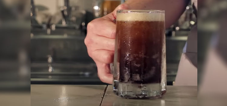 Root Beer on a Glass