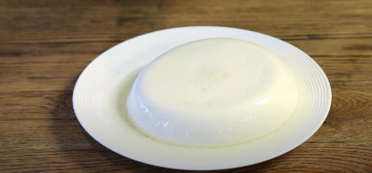 Silken Tofu on a Plate