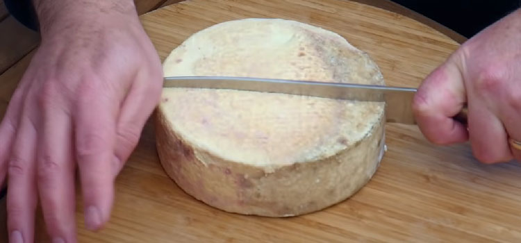 Slicing Gruyere Cheese