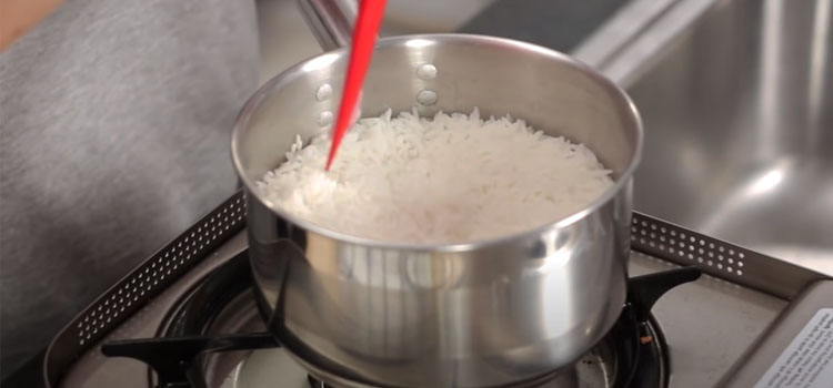 Cooked Rice on a Pot