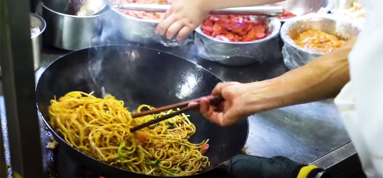 Cooking Fried Noodles