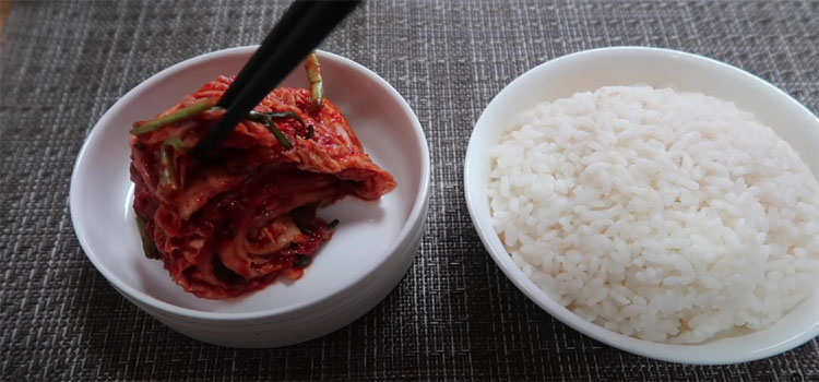 Eating Kimchi