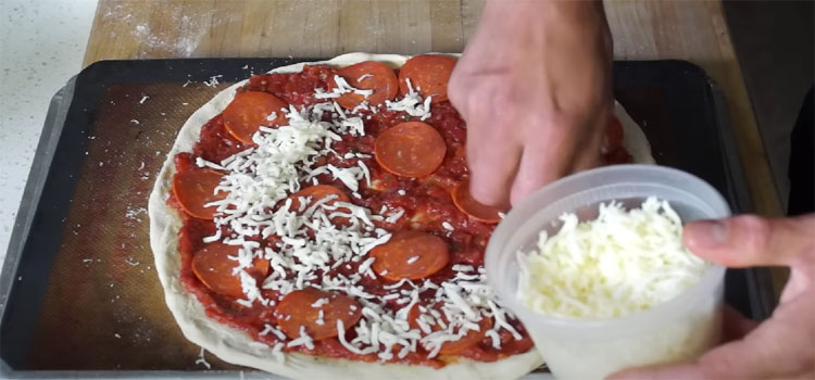 Putting Cheese on a Pizza