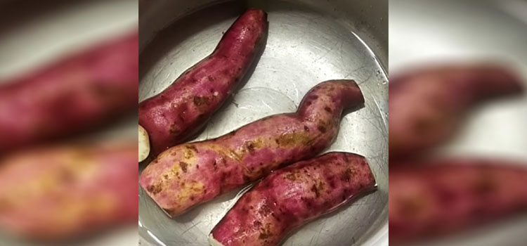 Boiling Sweet Potatoes