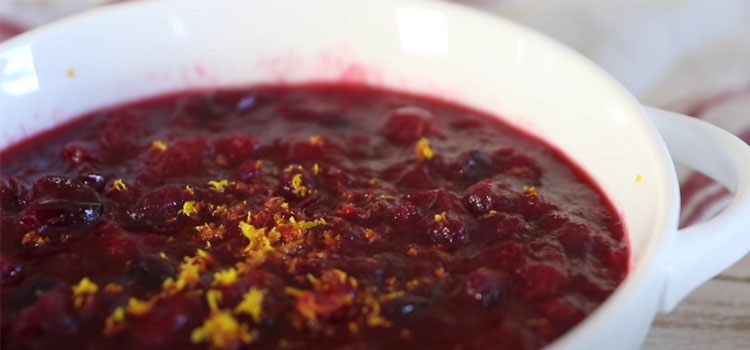 Close Up Image  of Cranberry Sauce