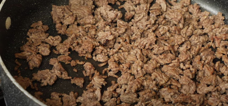 Close Up Image of a Cooked Ground Beef