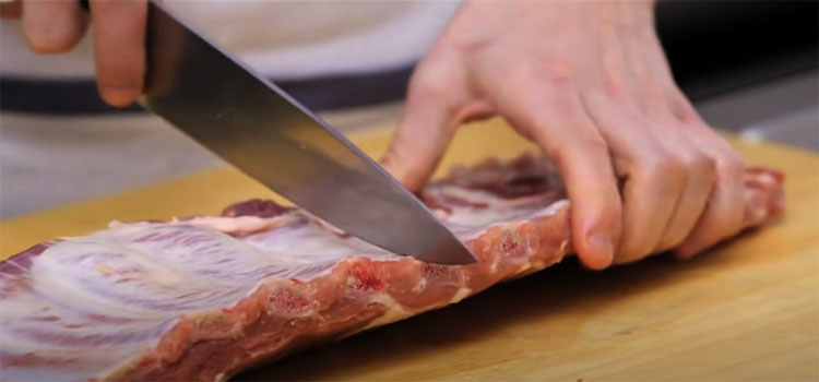 Slicing Pork Ribs