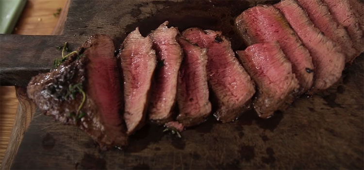 Steak on a Wooden Board
