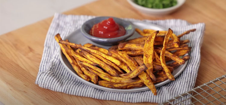 Sweet Potato Fries with Tomato Ketchup