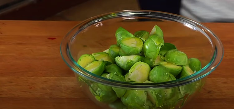 Brussels Sprout on a Glass Bowl