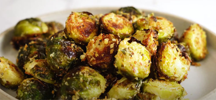 Crispy Parmesan Roasted Brussels Sprouts