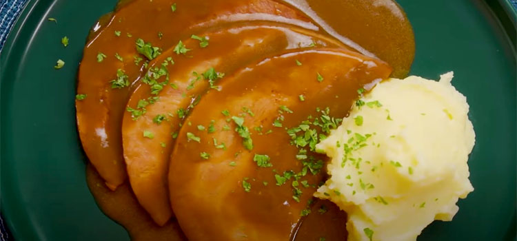 Ham and Mashed Potatoes with Gravy