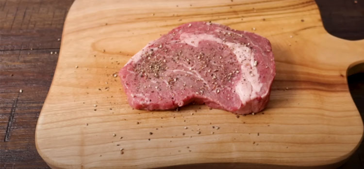 Steak on a Wooden Board