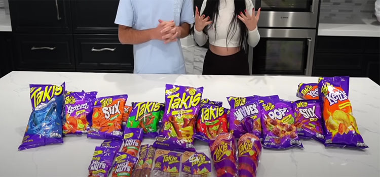 Different Flavor of Takis on a Table