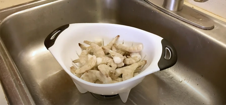 Frozen Shrimp on a Bowl