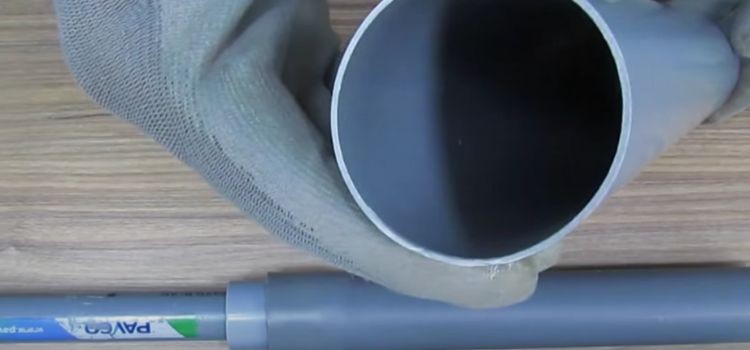 Close Up Image of a PVC Pipe